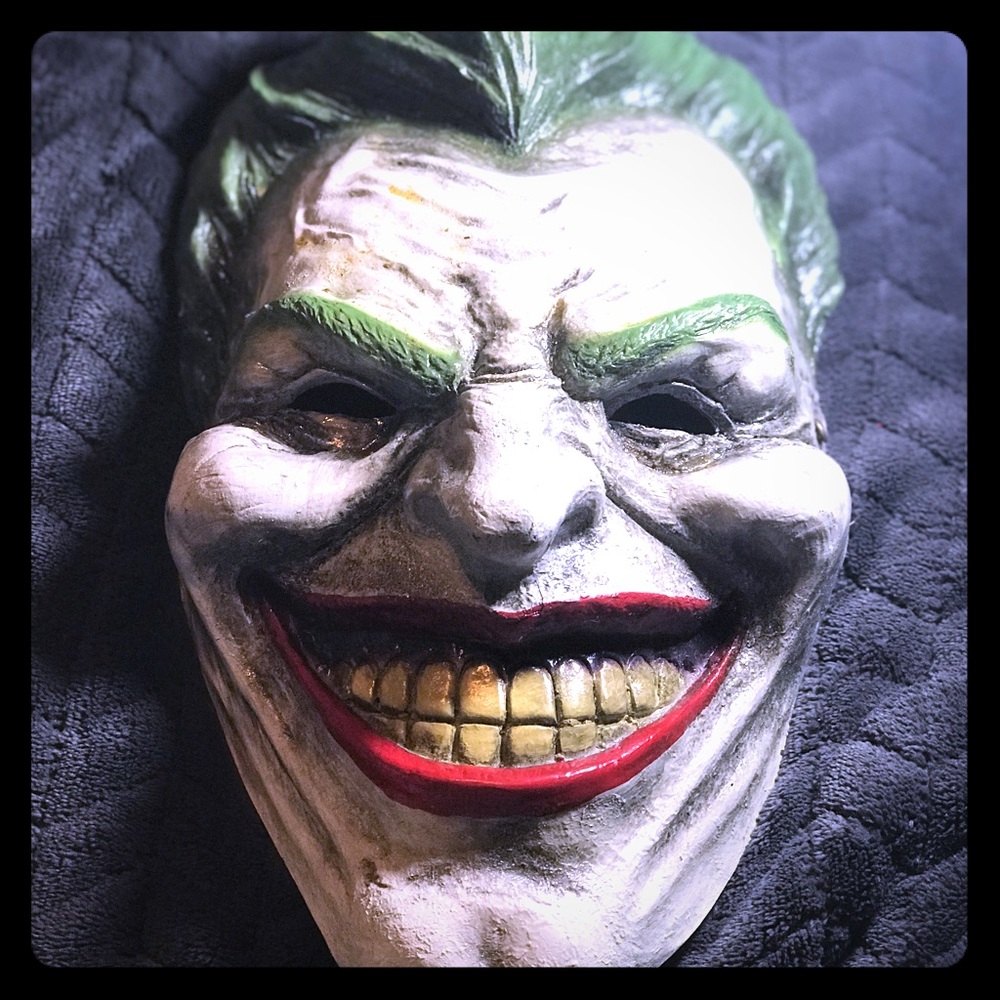 Joker Costume Mask with Suspenders